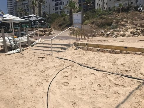 בעיות בטיחות בחוף. צילום: שירות מיינט בעיות בטיחות בחוף. צילום: שירות מיינט