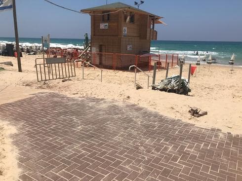 בעיות בטיחות בחוף. צילום: שירות מיינט בעיות בטיחות בחוף. צילום: שירות מיינט