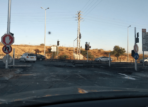 שרידי ההפגנות הבוקר. צילום: פרטי