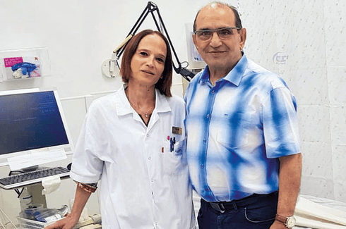 זביידה וצבי. צילום: מכבי