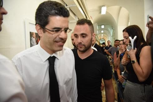 דני כץ בהארכת המעצר. צילום: יואב דודקביץ'
