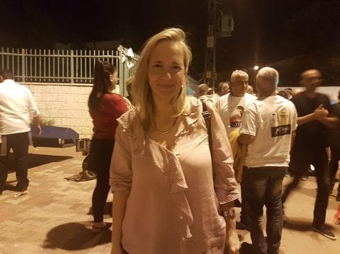 ענת זנזורי בליל הבחירות. מספר 2 של גרינברג. צילום: מור גפני-דור