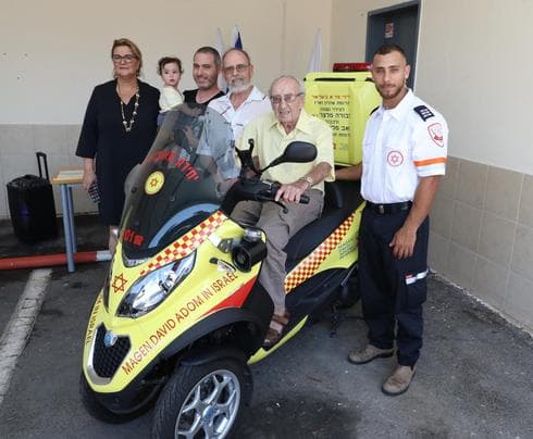 תושב קריית מוצקין, אהרון מלצר. צילום: אלירן אביטל, דוברות מד"א