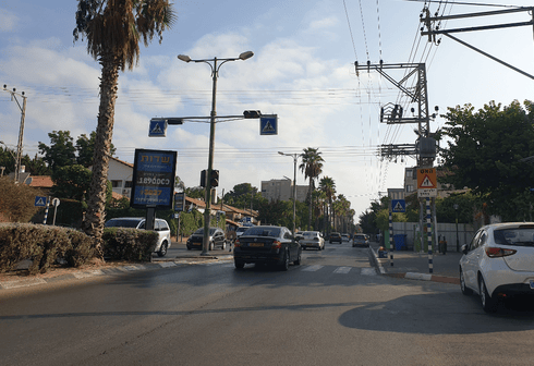 הצומת ליד בית הספר. צילום: אביגיל קדם