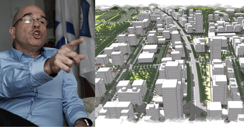 איציק ברוורמן - צילום: ריאן תכנית הבנייה בסירקין - הדמייה: ארי כהן משרד אדריכלים