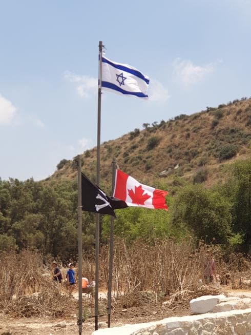 דגל ישראל, דגל ארצות הברית ודגל הפיראטים דגל ישראל, דגל ארצות הברית ודגל הפיראטים
