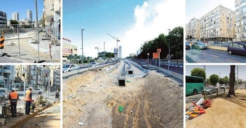 עבודות הרכבת הקלה בבת ים וחולון | צילום: קובי קואנקס
