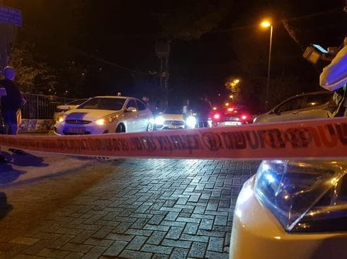 זירת האירוע במוצא. צילום: דוברות המשטרה