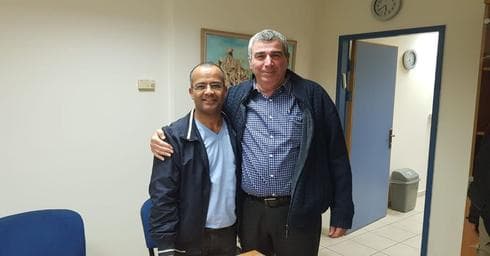 המנכ"ל זיגדון עם יו"ר הועד איציק יצחקי | צילום: באדיבות העירייה