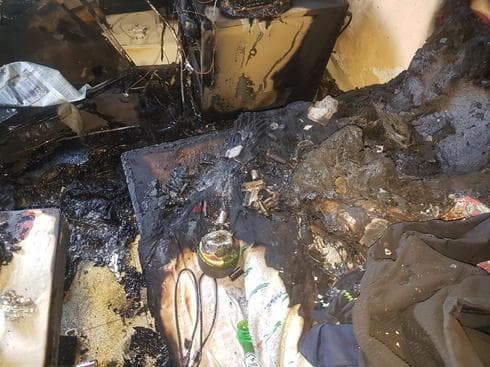 תיעוד ממקום השריפה באדיבות כבאות הצלה תיעוד ממקום השריפה באדיבות כבאות הצלה