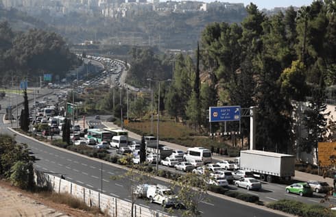 בסוף יהיה גם קארפול. העומס בגולדה מאיר | צילום: שלומי כהן