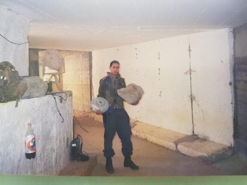 תומר מנשרי. החובש האחרון בבופור (צילום: אלבום פרטי)