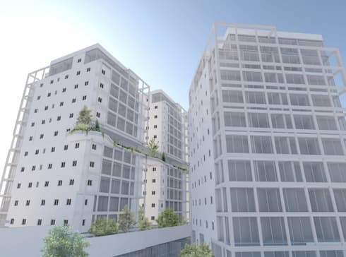 כך ייראו המגדלים בהר נוף. הדמיה: קופרשטוק אדריכלים