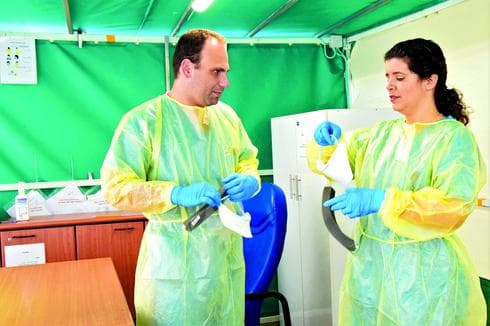 כרמית פריד ואלכס קרמסקי במחלקה החדשה | צילום: נחום סגל