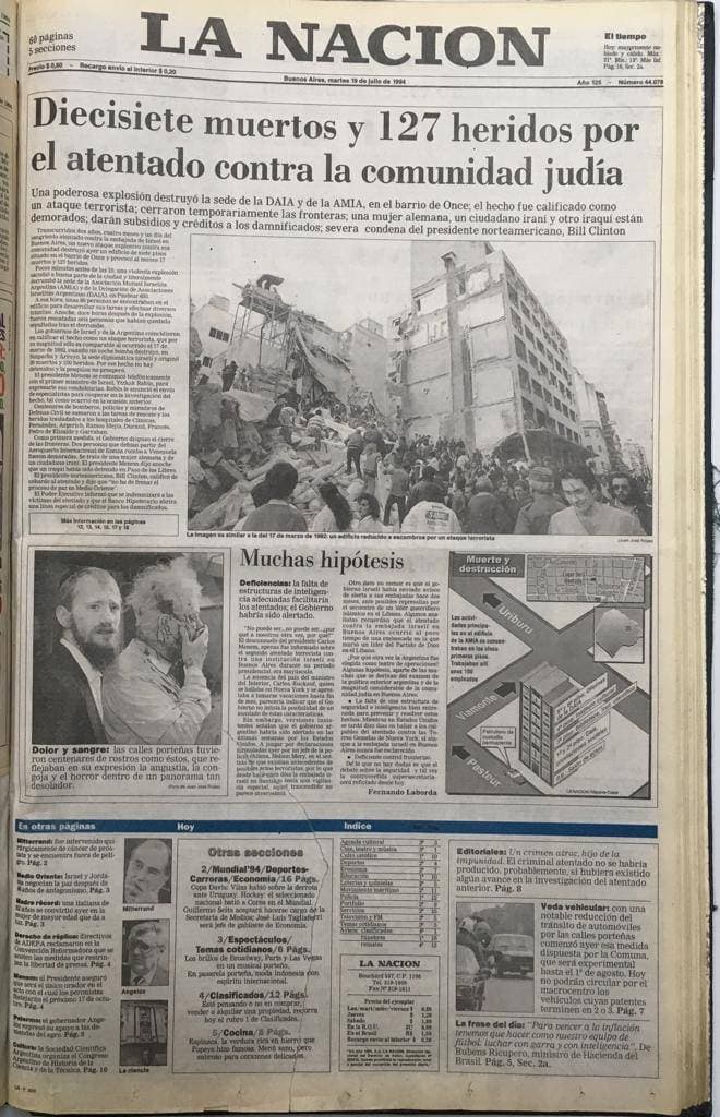 La Nación: 19 de julio de 1994