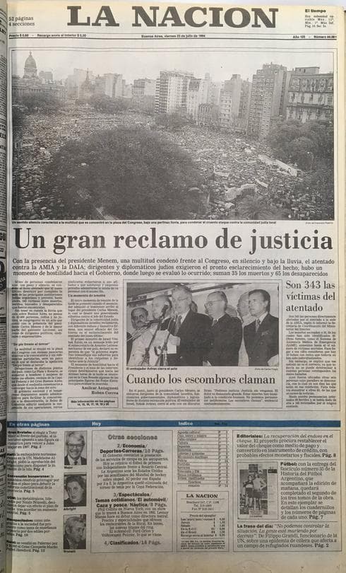 La Nación: 22 de julio de 1994