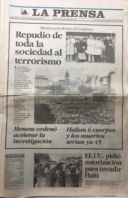 La Prensa: 22 de julio de 1994
