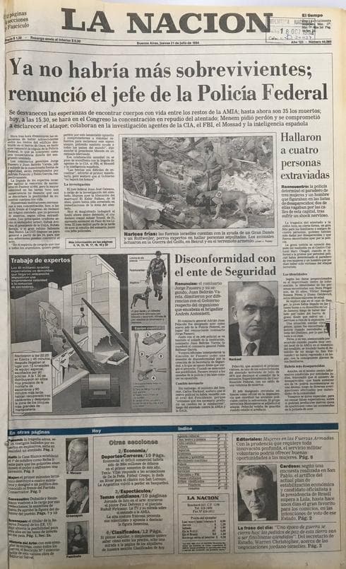 La Nación: 21 de julio de 1994