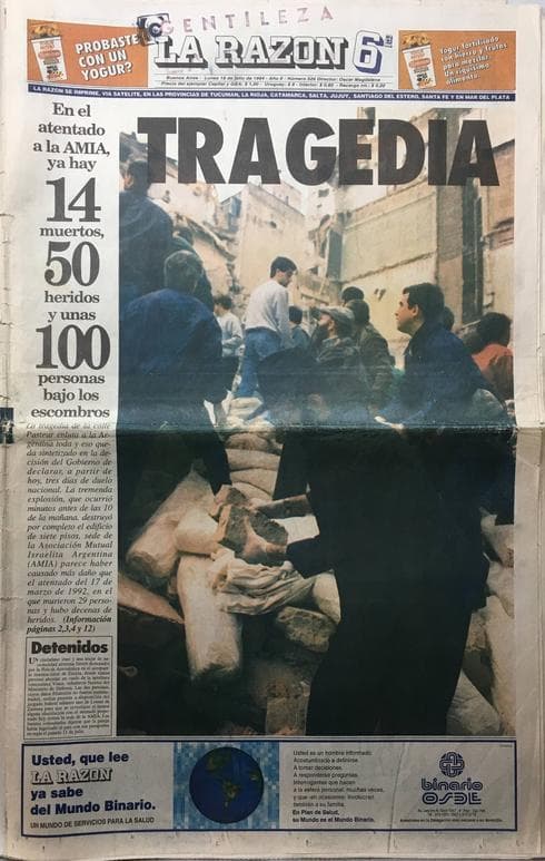 La Razón: 18 de julio de 1994