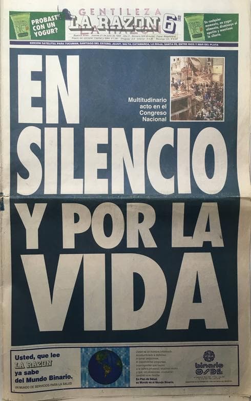 La Razón: 21 de julio de 1994