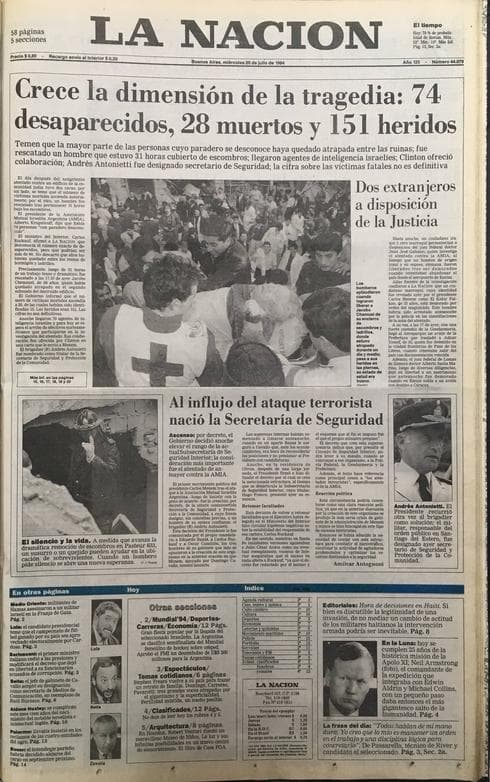La Nación: 20 de julio de 1994
