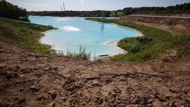 El basurero de la planta de energía de Novosibirsk