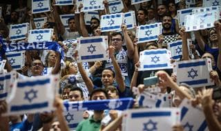 Los israelíes alentaron sin pausa a su selección