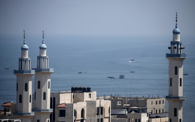 Costas del Mar Mediterráneo en Gaza 