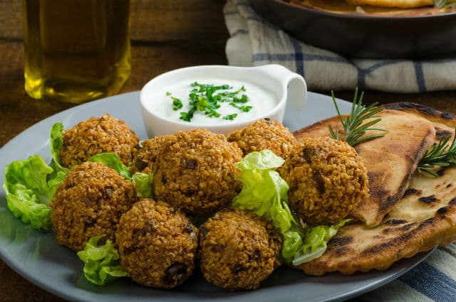 El falafel es una típica comida kosher. 