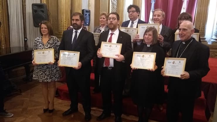 Los premiados en la ceremonia 