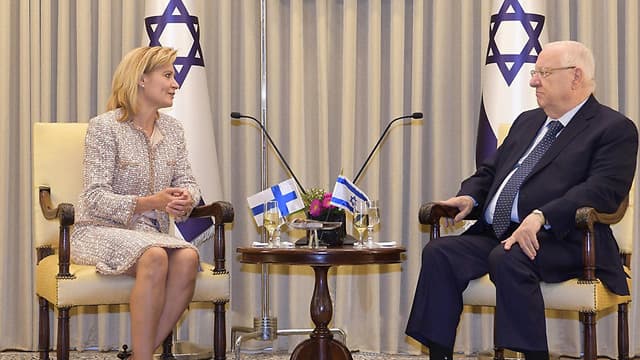 La embajadora de Finlandia en Israel, reunida con el presidente Reuven Rivlin