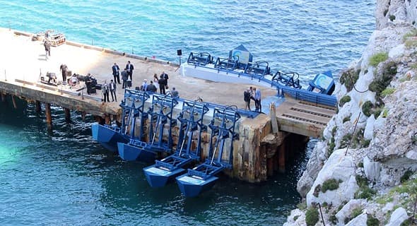 Instalación de Eco Wave Power 