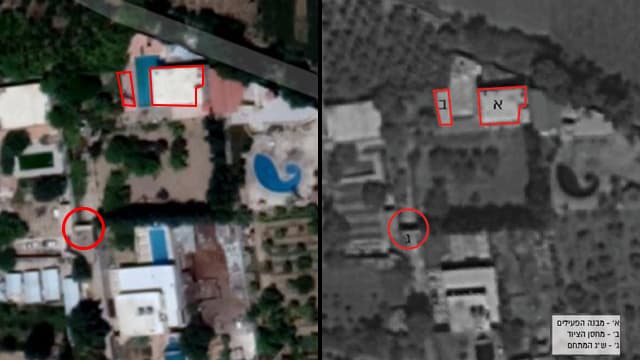 El lugar bombardeado en Siria