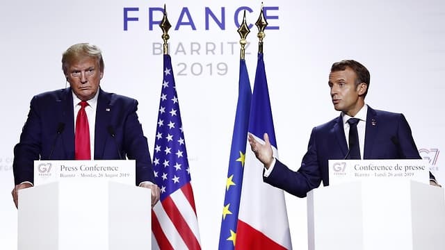 Trump Macron G7