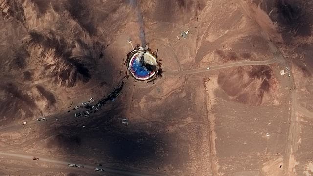 Satélites captaron imágenes posteriores a la explosión. 