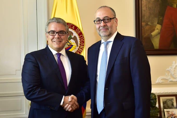 Iván Duque y Marco Sermoneta 