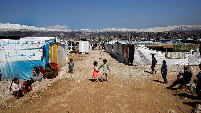 Niños sirios refugiados en el Líbano