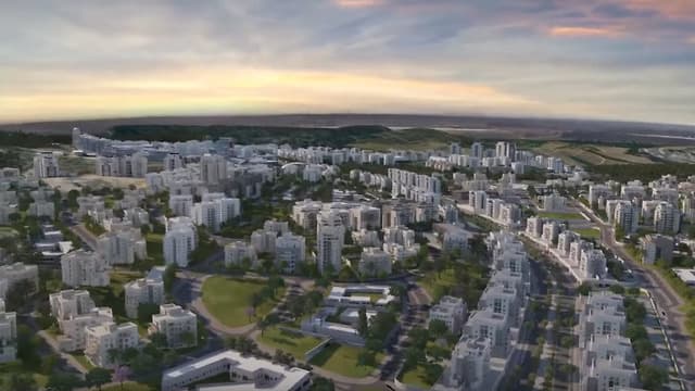 Atardecer en Harish, la ciudad de Israel que promete crecer 
