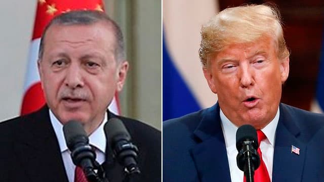 Recep Tayyip Erdoğan y Donald Trump. 