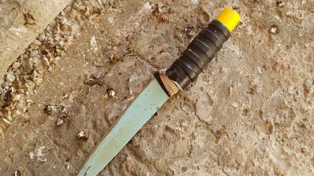 El cuchillo utilizado por la terrorista