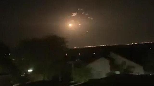 La cúpula de Hierro, interceptando misiles desde Gaza. 