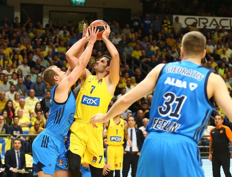 Aplastante: en 20 minutos de juego Maccabi Tel Aviv anotó 62 puntos. (Rehuven Schwartz) Maccabi Tel Aviv Alba Berlin