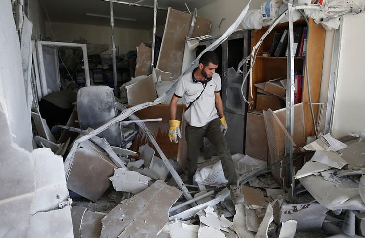 Dentro del apartamento donde se encontraba al-Ata 