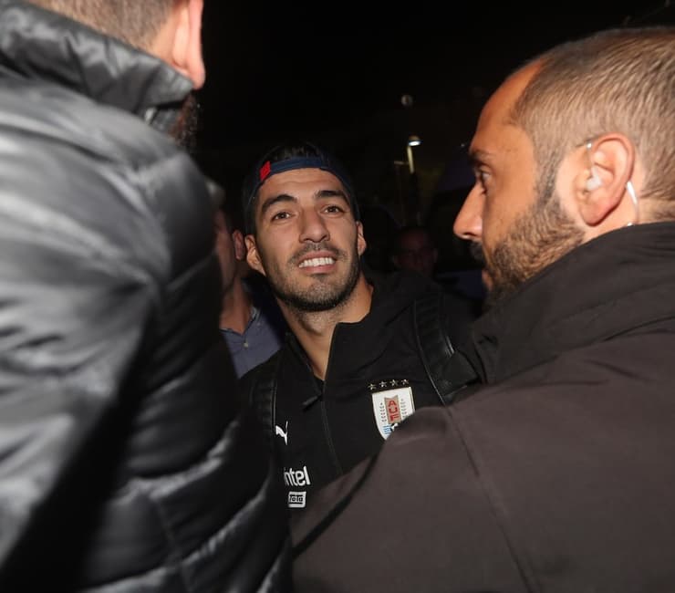 La estrella uruguaya Luis Suárez en Israel