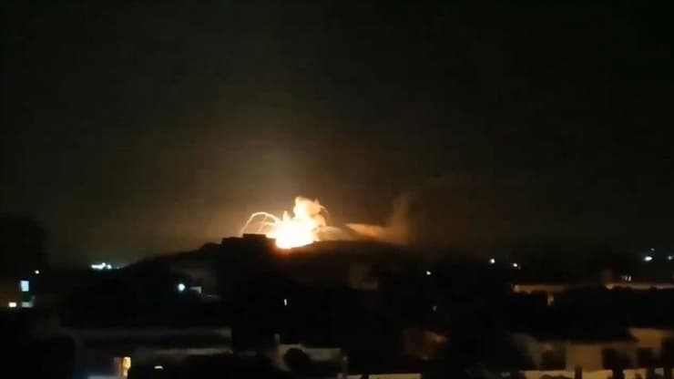 Bombardeo israelí en Siria