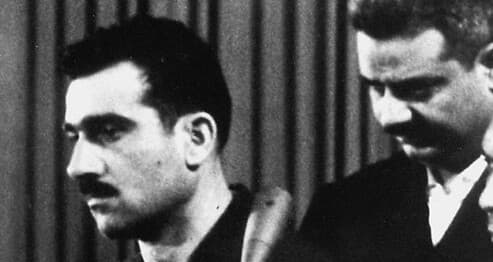 Eli Cohen durante su juicio en Siria
