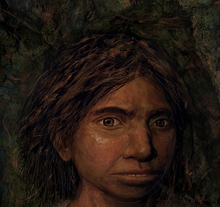 El rostro reconstruido. 