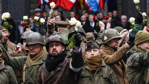 Ceremonia por los 75 años de la Batalla de las Ardenas 