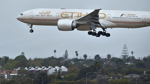 Avión de Etihad Airways