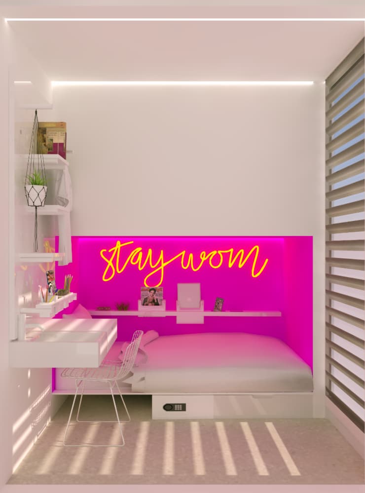 Habitación cápsula en el WOM Allenby, Tel Aviv. 